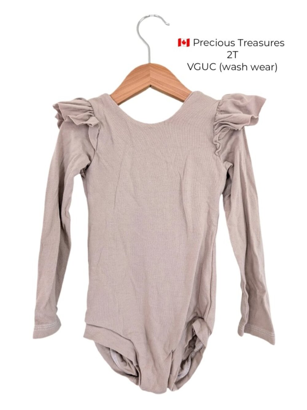 Precious Treasures Bamboo Beige Gymnastics Leotard 2T Girls Clothing Small Shop